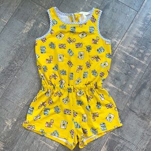 Girl’s 👧🏼 Matilda Jane yellow 📸 romper size 10 😀